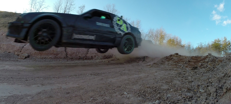 Illustration for article titled It's A Mustang/Subaru/AE86/Nissan/Fiesta ST Jump Drift Dirt Fest